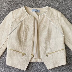 Marc New York Beige Leather Jacket